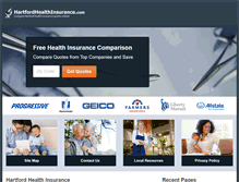 Tablet Screenshot of hartfordhealthinsurance.com